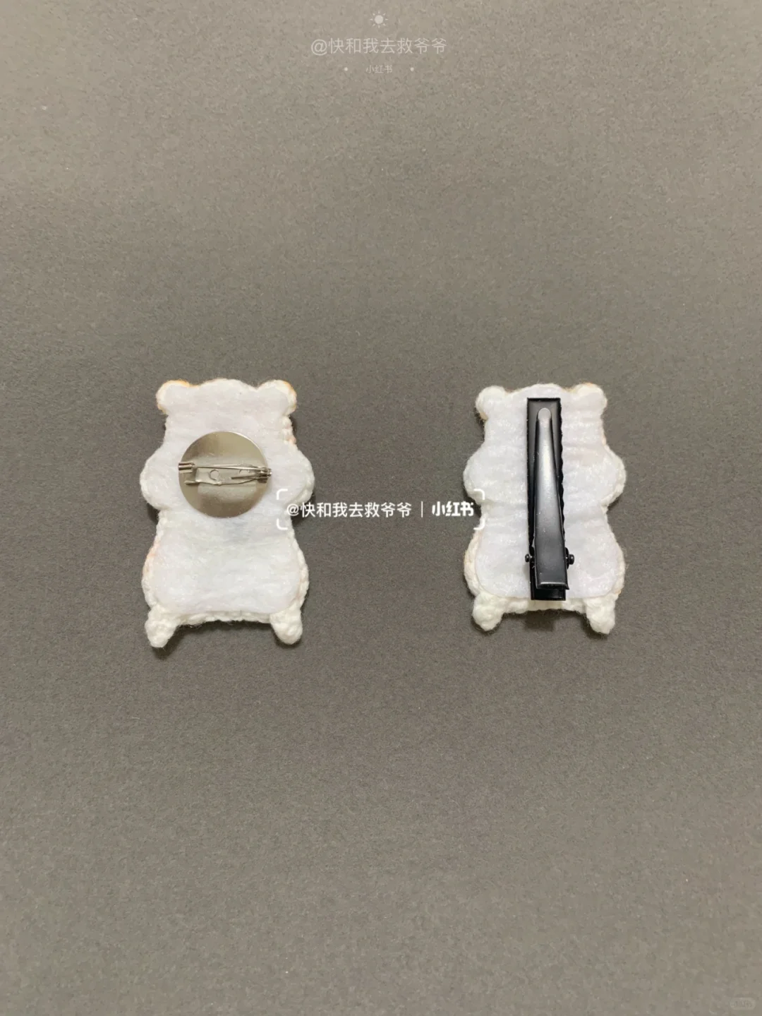 钩针发夹仓鼠宝宝｜附图解